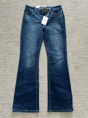 BKE Dark Blue Flare Jeans - Women's Wide Leg Denim